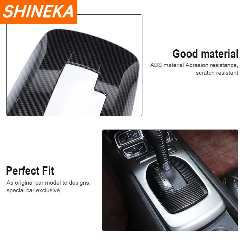 Carbon Fiber Gear Shift Panel Cover | Camaro 2010–2015