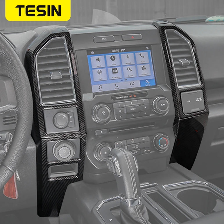 F-150 Center Console Carbon-Fiber Trim (2015–2020 Fitment)