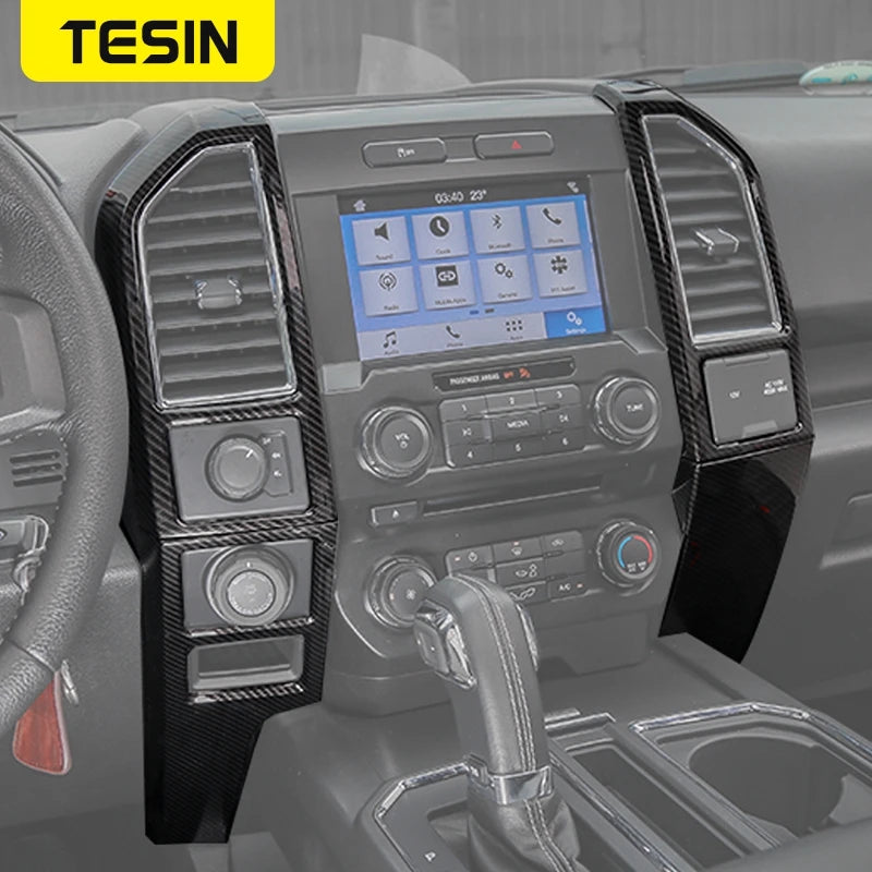 F-150 Center Console Carbon-Fiber Trim (2015–2020 Fitment)