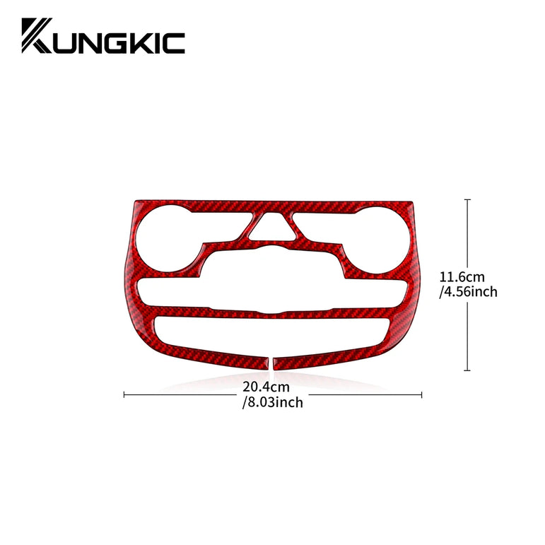 Soft Carbon Fiber Center AC Frame Trim | Durango 2014–2020