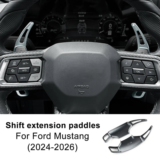 For Ford Mustang GT Dark Horse EcoBoost 2024 2025 2026 Car Steering Wheel Shift Paddle Gear Paddles DSG Extension Aluminum Alloy