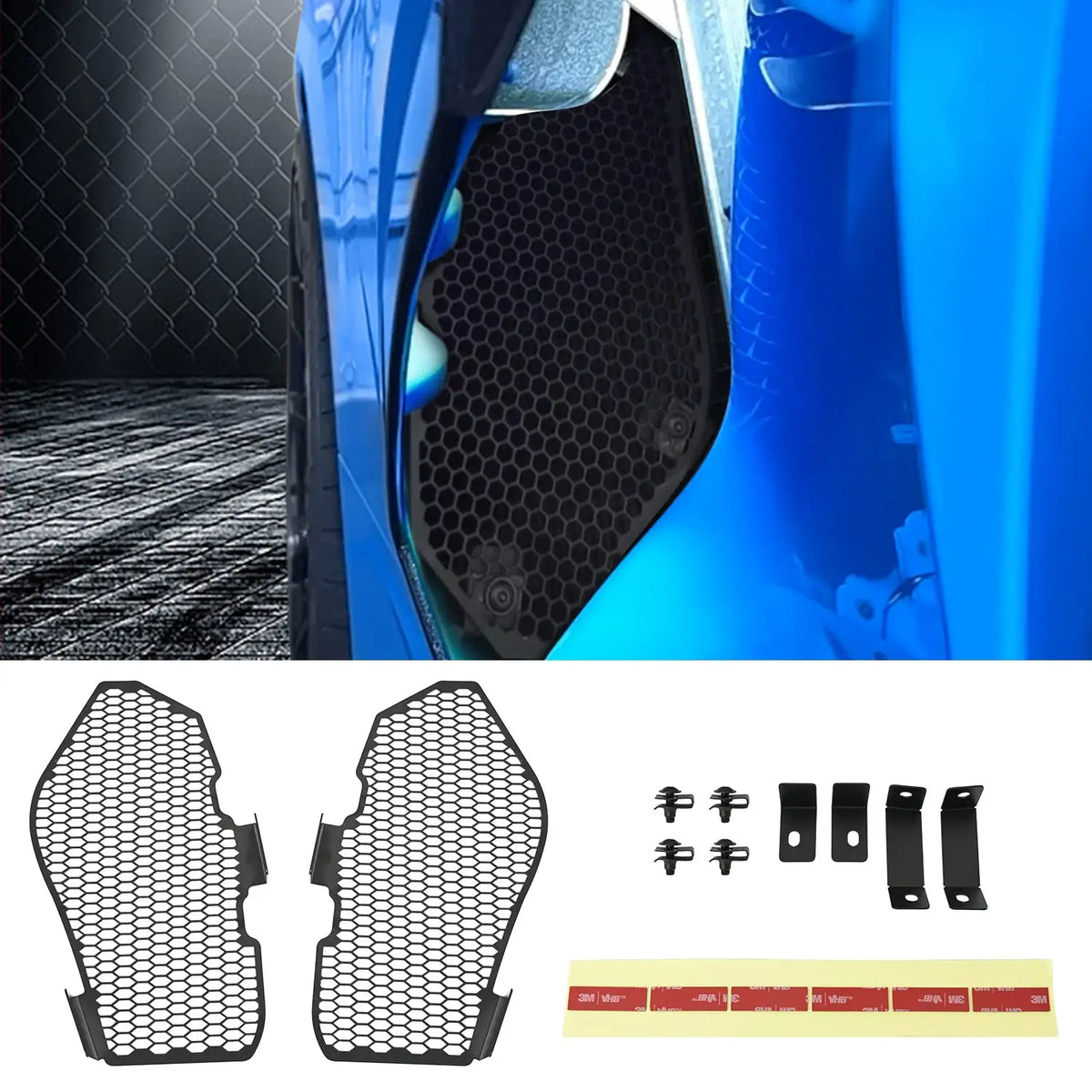 Side Intake Mesh Grille Inserts (Pair) | Corvette C8 2020–2023