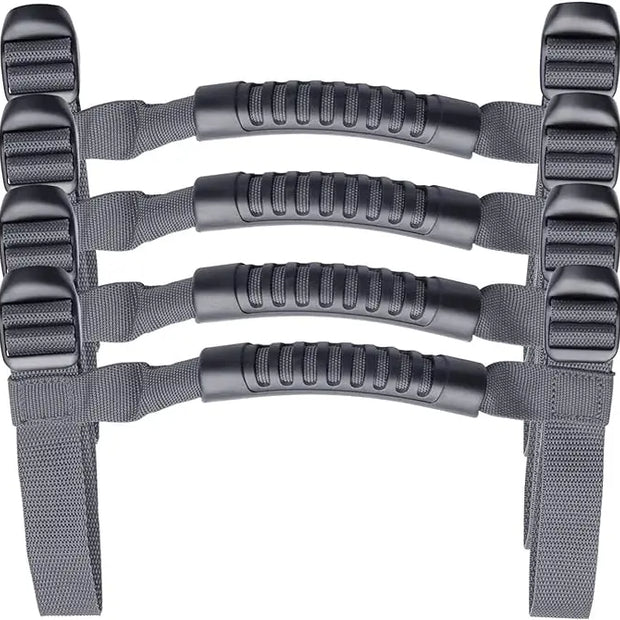 4x Roll Bar Grab Handles Grip Handle Fits For 1995-2021 Jeep Wrangler YJ TJ JK JKU JL Sports Sahara Freedom Rubicon X Unlimited