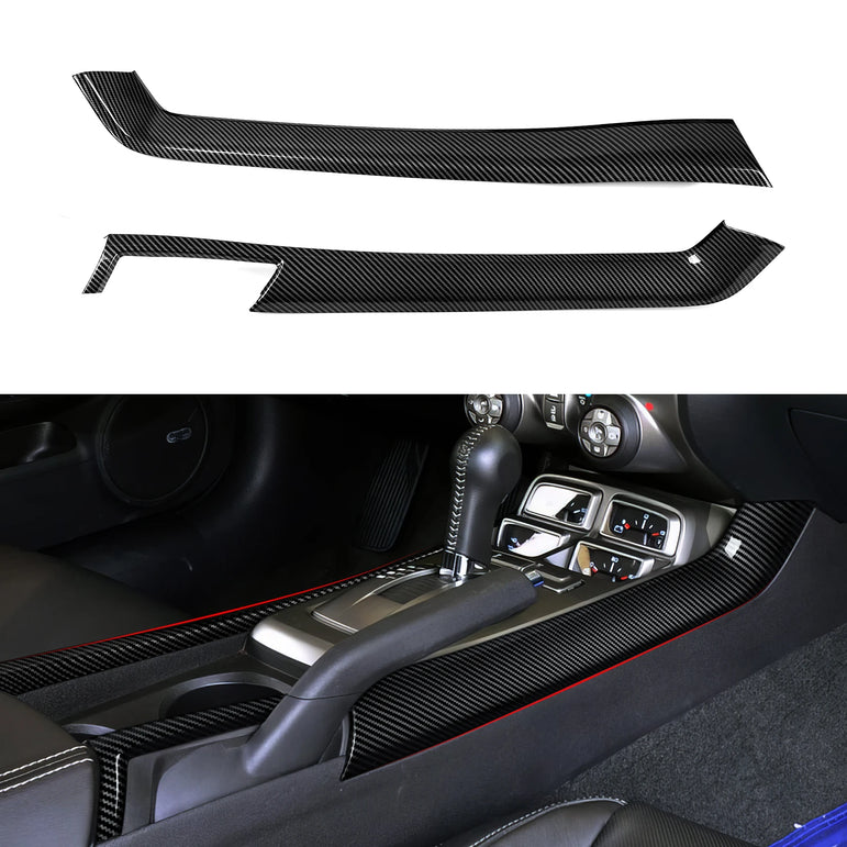 Carbon Fiber Center Console Gear Shift Panel | Camaro