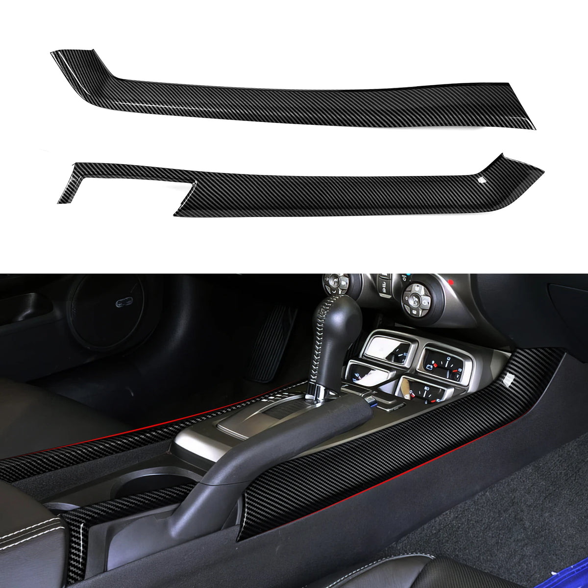 Carbon Fiber Center Console Gear Shift Panel | Camaro