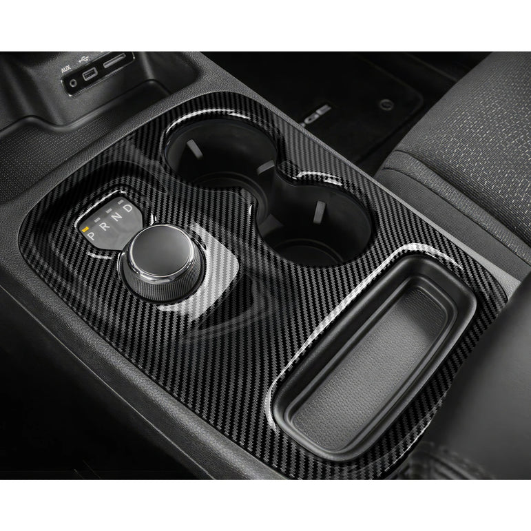 Carbon Fiber Gear Shift Panel Cover | Durango 2014–2020