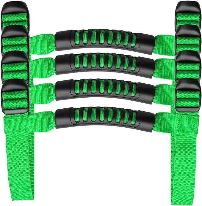 4x Roll Bar Grab Handles Grip Handle Fits For 1995-2021 Jeep Wrangler YJ TJ JK JKU JL Sports Sahara Freedom Rubicon X Unlimited