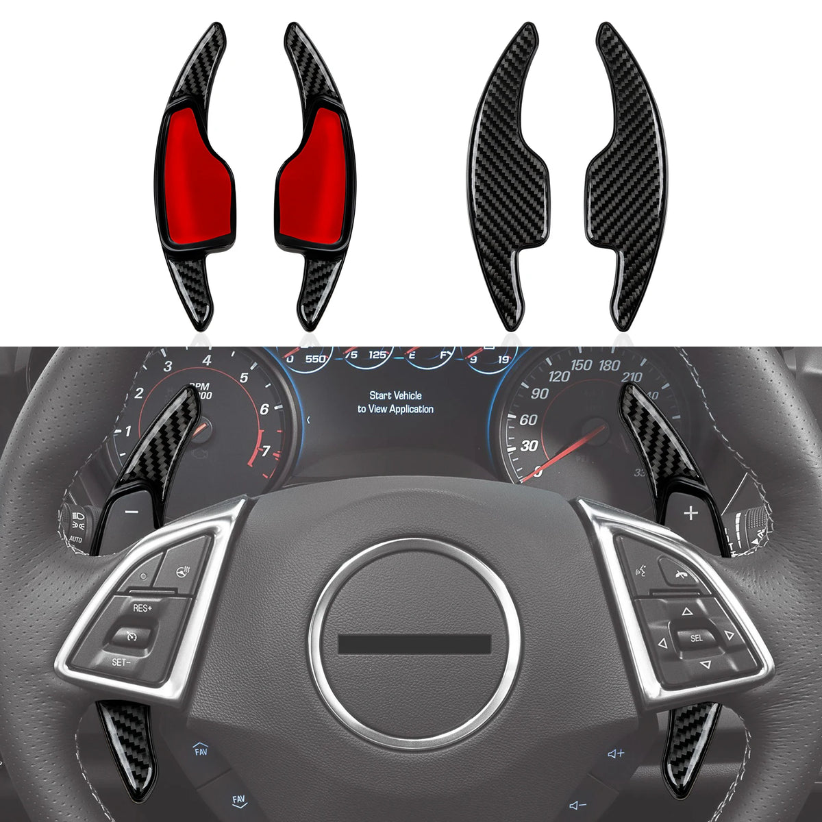 Carbon Fiber Steering Wheel Button Panel Cover | Camaro ZL1 2016+