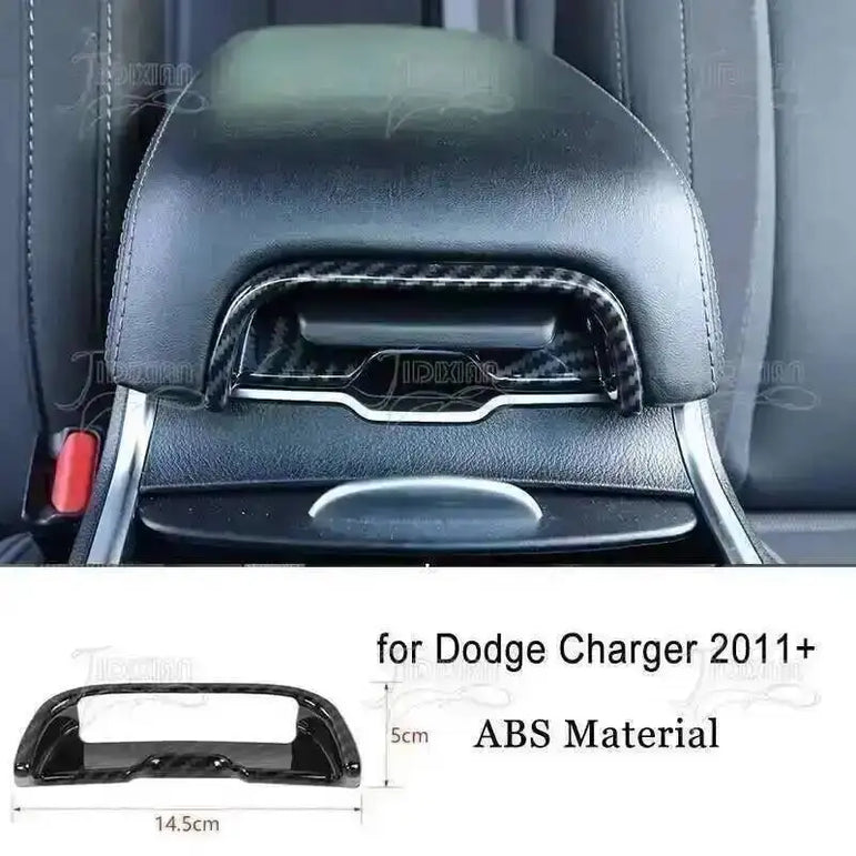 JIDIXIAN Car Interior Decoration Carbon Fiber Cover Fit for Dodge Charger  2015-2023
