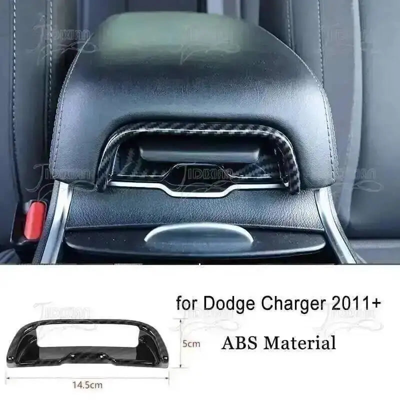 JIDIXIAN Car Interior Decoration Carbon Fiber Cover Fit for Dodge Charger  2015-2023