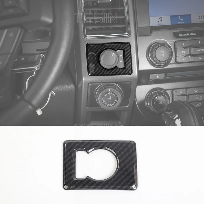 F-150 Center Console Carbon-Fiber Trim (2015–2020 Fitment)