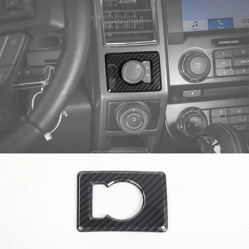 F-150 Center Console Carbon-Fiber Trim (2015–2020 Fitment)