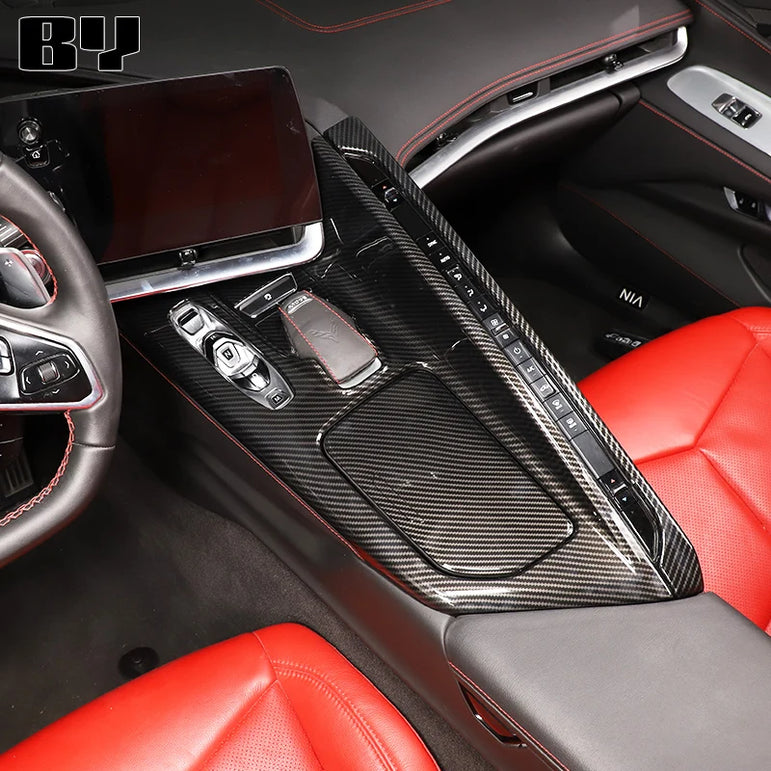 Carbon Fiber Console & Armrest Trim Kit | Corvette C8 2020–2024