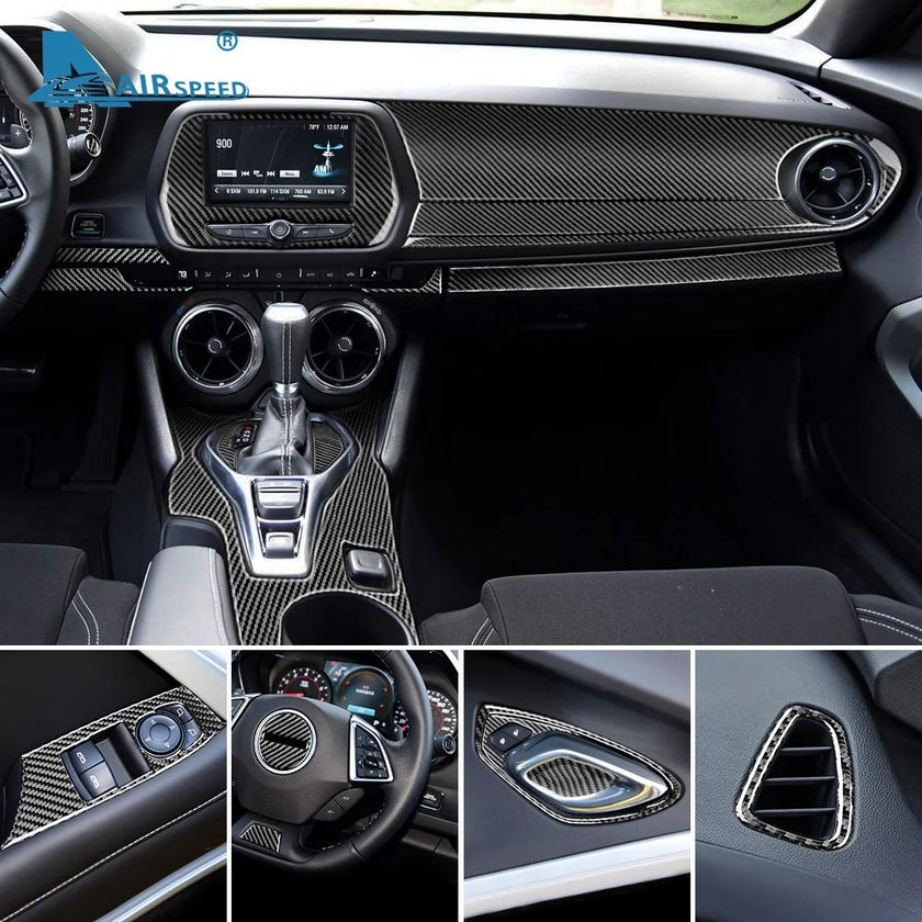 Real Carbon Fiber Interior Trim Set | Camaro 2016–2023