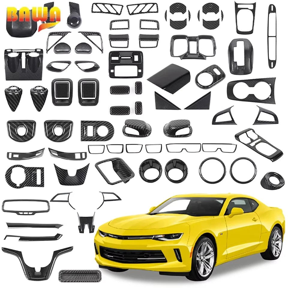 Carbon Fiber Pattern Interior Décor Covers | Camaro 2010–2015