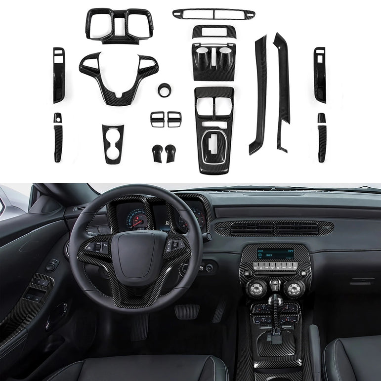 Carbon Fiber Center Console Gear Shift Panel | Camaro