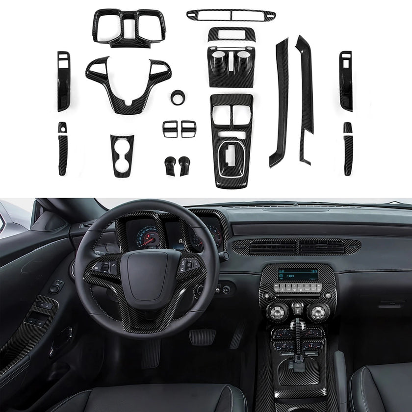 Carbon Fiber Center Console Gear Shift Panel | Camaro
