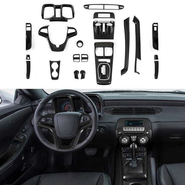 Carbon Fiber Center Console Gear Shift Panel | Camaro