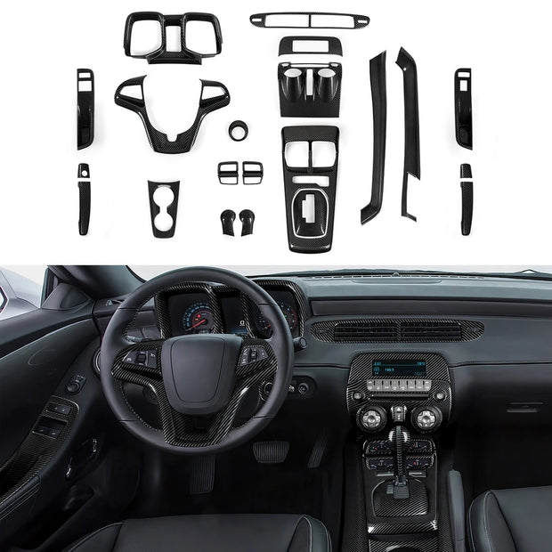 Carbon Fiber Center Console Gear Shift Panel | Camaro