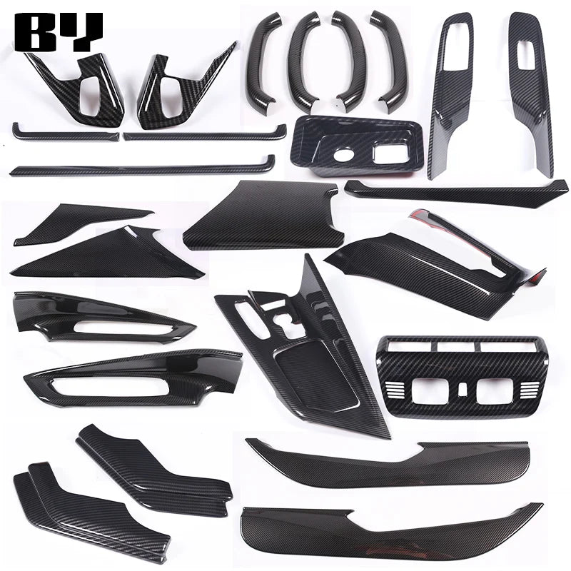 Carbon Fiber Console & Armrest Trim Kit | Corvette C8 2020–2024