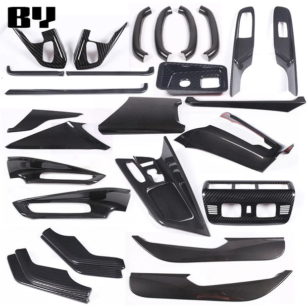 Carbon Fiber Console & Armrest Trim Kit | Corvette C8 2020–2024