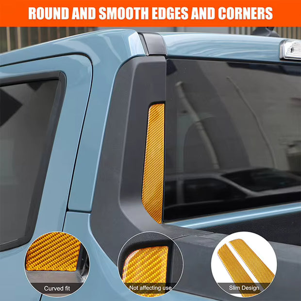Carbon Fiber Rear Pillar / Spoiler Trim | Maverick 2022–2025