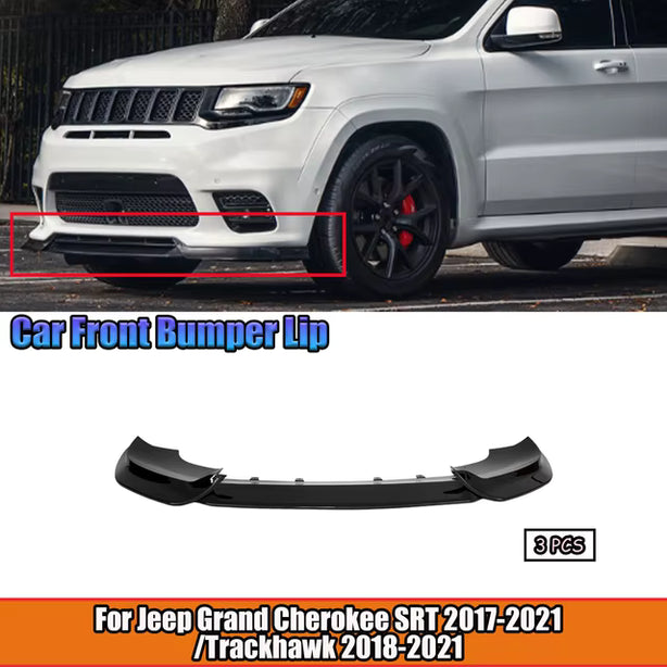 Front Bumper Lip Spoiler Kit (3 pcs) | Grand Cherokee SRT / Trackhawk 2017–2021