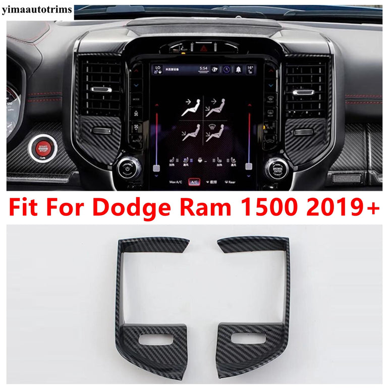 Carbon Fiber Middle Console AC Vent Frame | Ram 1500 2019–2025