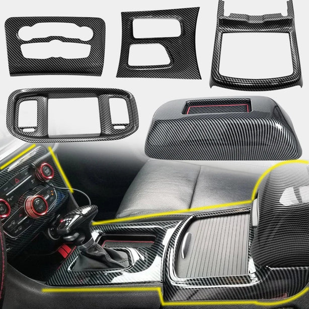 Carbon Console Interior Kit — Charger 2015–2021 (5 Piece)
