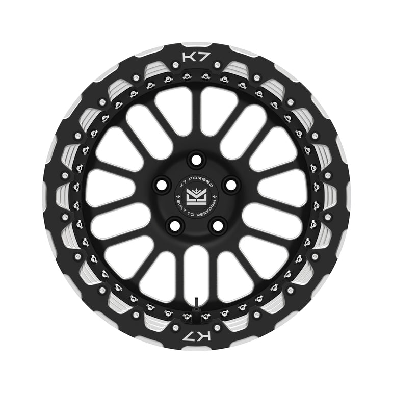 K7 Forged DRG-701B beadlock-style wheel — hero