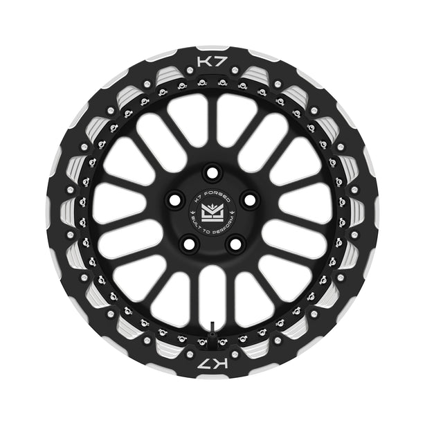 K7 Forged DRG-701B beadlock-style wheel — hero