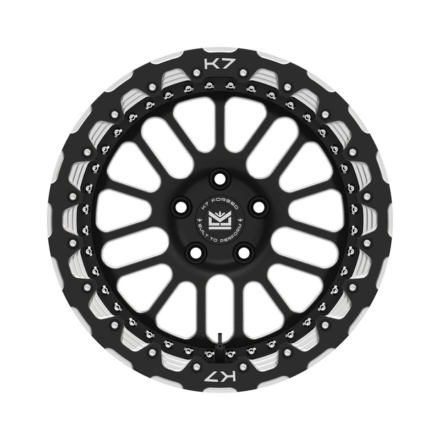 K7 Forged DRG-701B beadlock-style wheel — hero