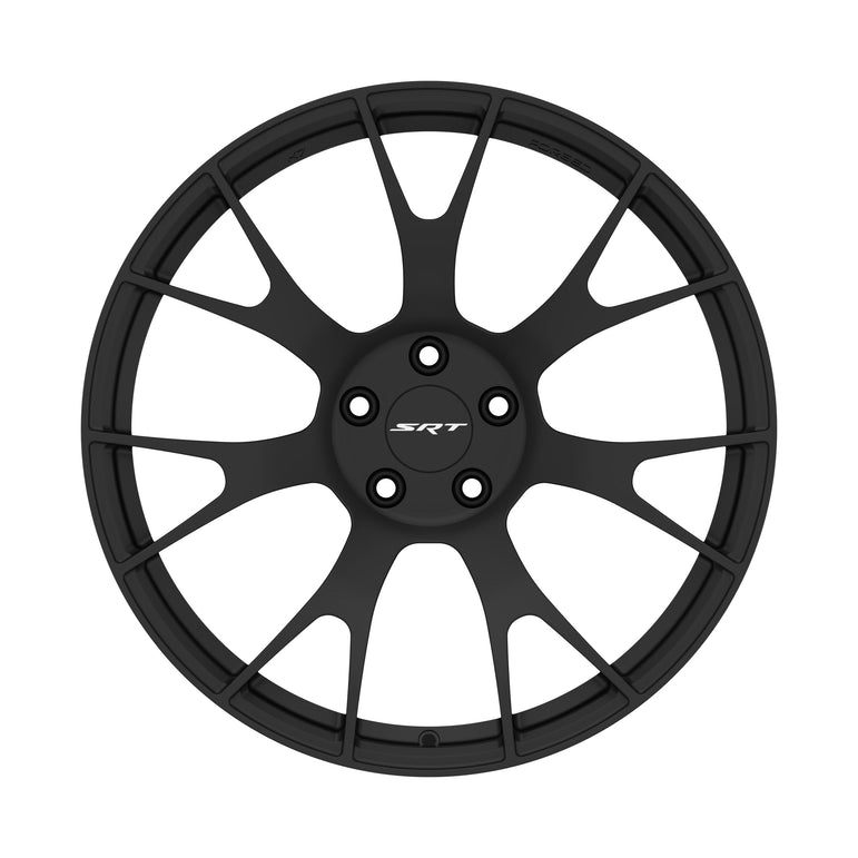 K7 Forged DRG-719 — forged lightweight matte black multi-spoke Y-mesh front face