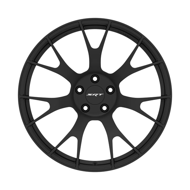 K7 Forged DRG-719 — forged lightweight matte black multi-spoke Y-mesh front face