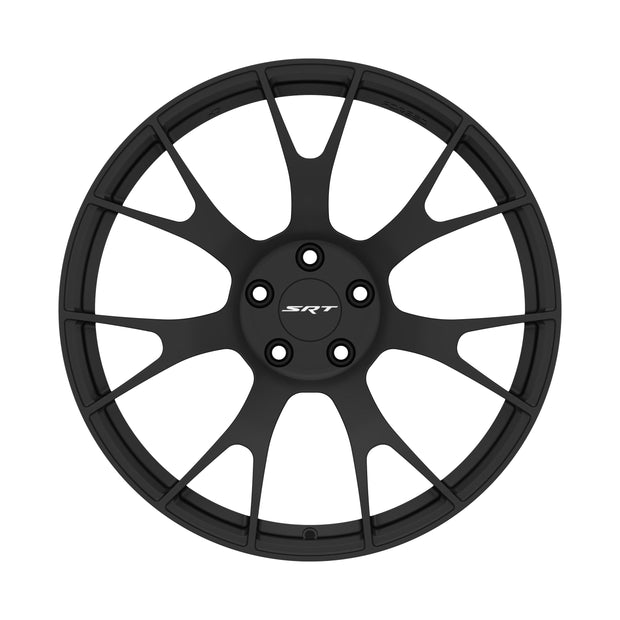 K7 Forged DRG-719 — forged lightweight matte black multi-spoke Y-mesh front face