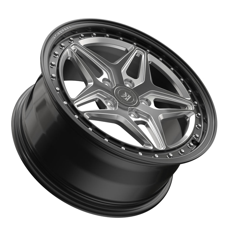 K7 Forged DRG-722 — barrel depth three-quarter view