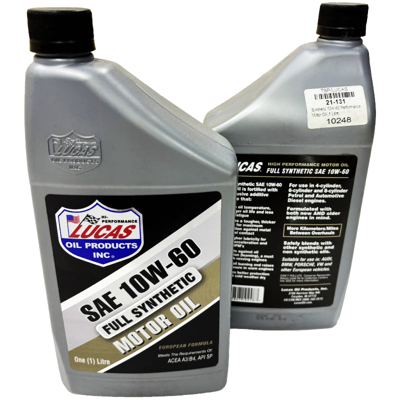 SYNTHETIC SAE 10W-60 Motor Oil