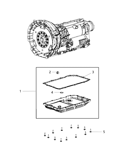 Mopar 52854834AB Transmission Oil Pan